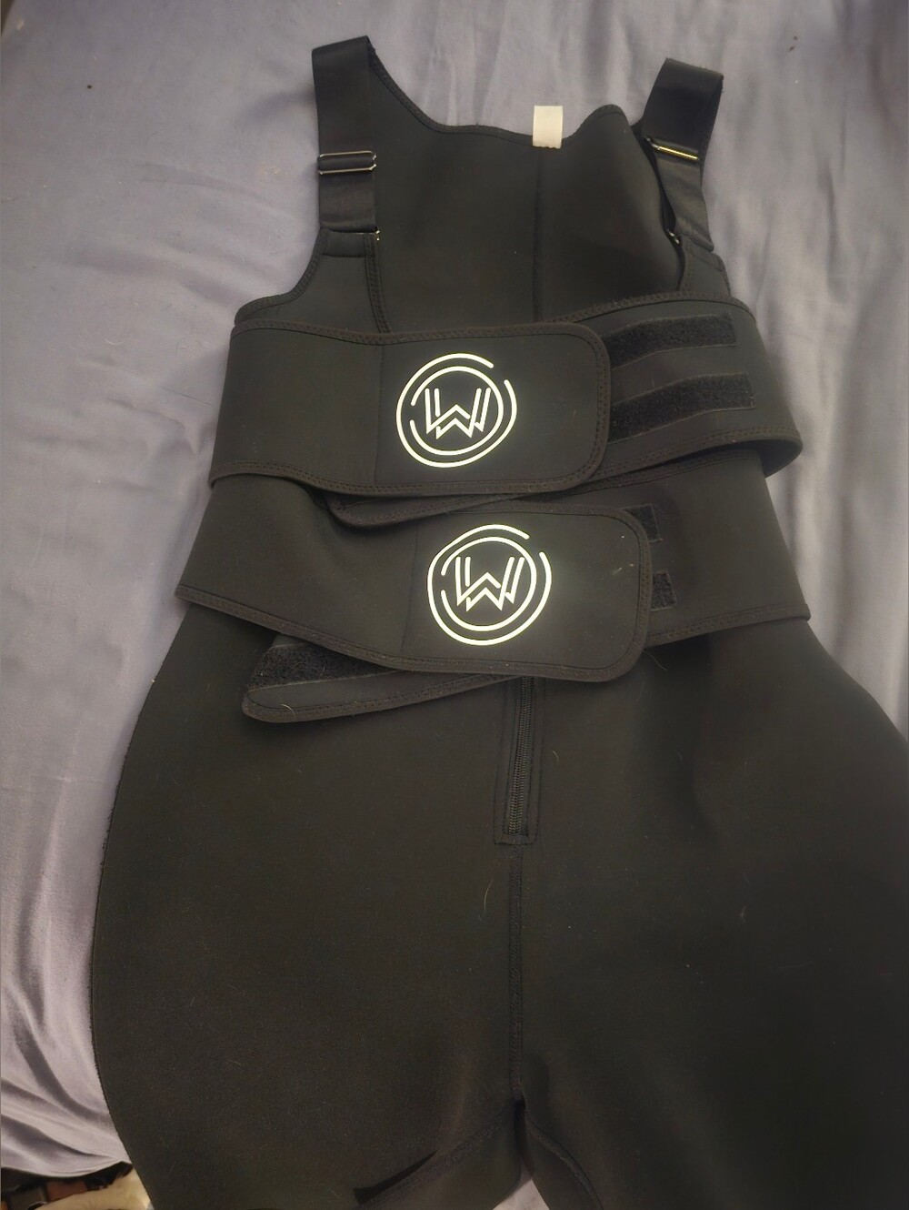 Womens Black Waist Trainer And  Vest with Adjustable Straps